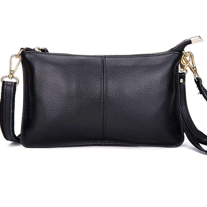 Women Genuine Leather Day Clutches Candy Color Shoulder Bags Women'S Fashion Crossbody Bags Small Clutch Bags