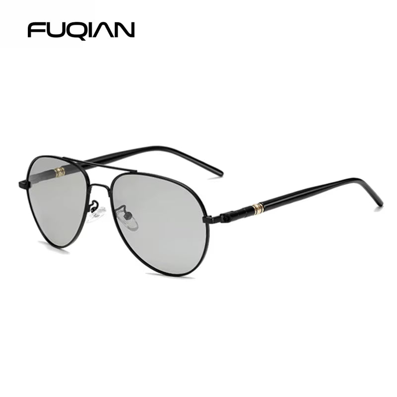 Fashion Aviation Photochromic Sunglasses Men Women Chameleon Polarized Pilot Sun Glasses Anti-Glare Driving Shades UV400