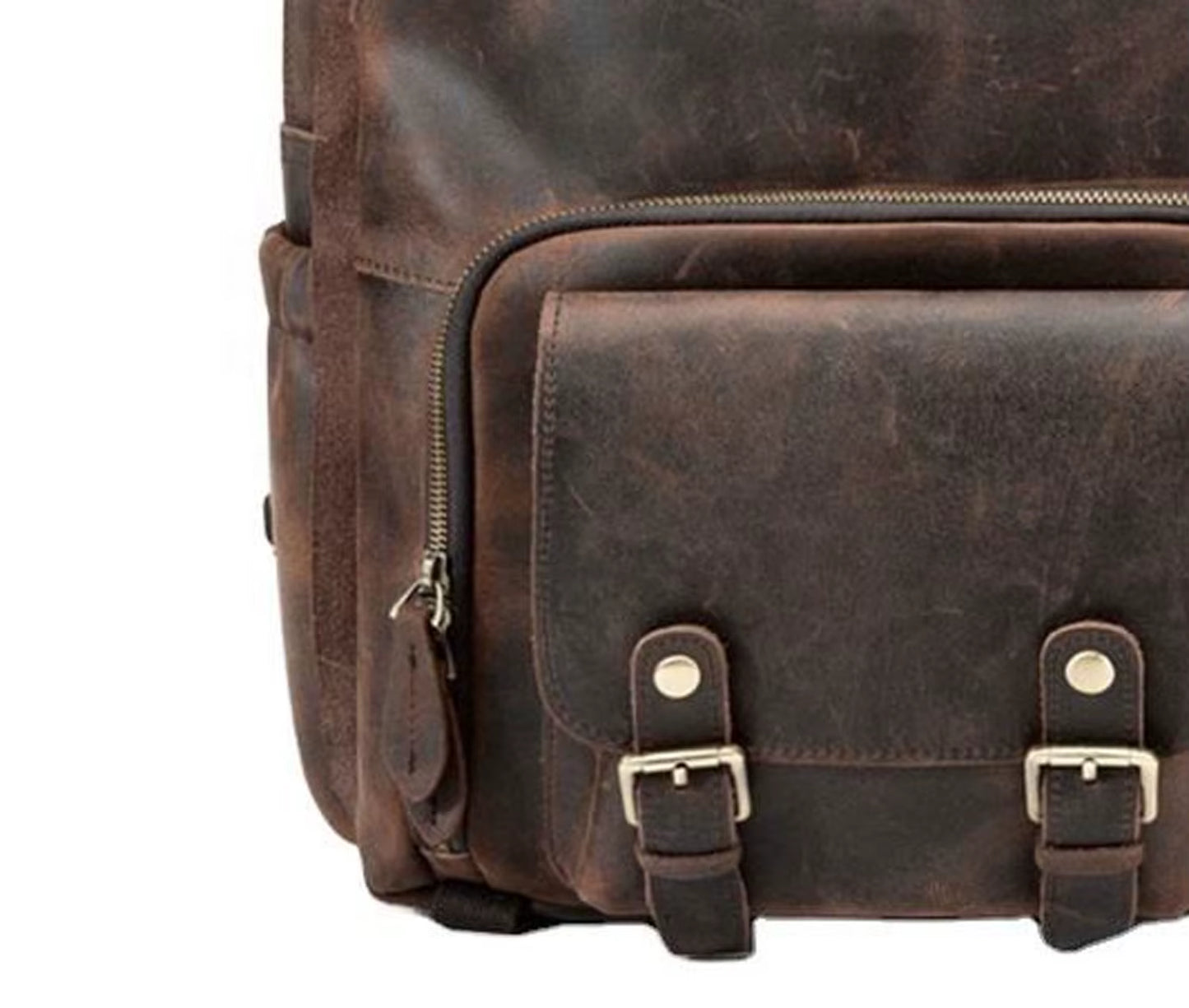 Travel Back Pack Genuine Leather Backpack Men 100% Pure Leather Bag Full Grain Leather.