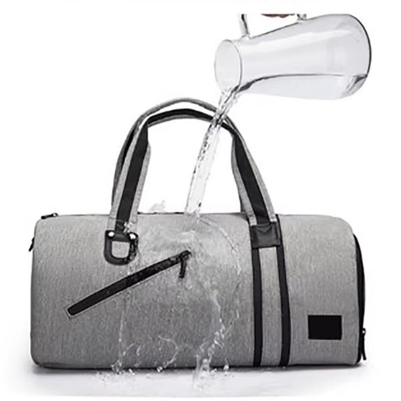 Gym Bag for Women and Men Sports Travel Duffel with Shoe Laptop Compartment Workout Overnight Work Bag Black