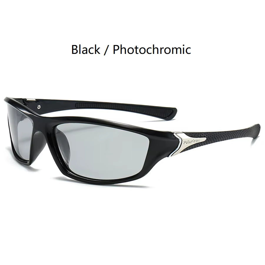 Photochromic Polarized Sports Vintage Sunglasses Men Women Fishing Cycling Driving Mountaineering Chameleon Sun Glasses UV400