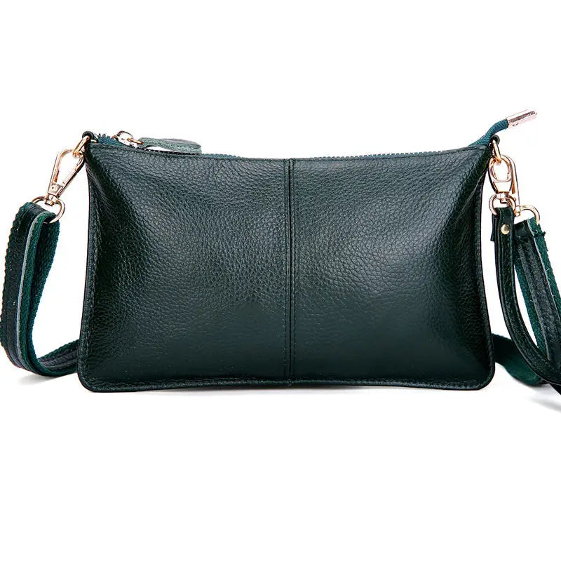 Women Genuine Leather Day Clutches Candy Color Shoulder Bags Women'S Fashion Crossbody Bags Small Clutch Bags