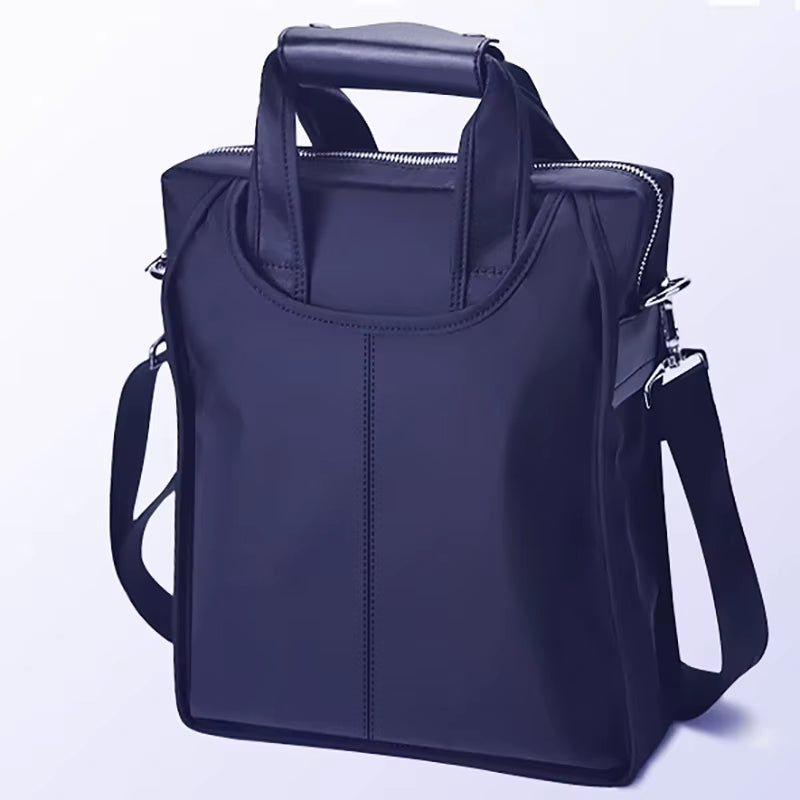 New Men'S Bags Zipper Single Shoulder Bags Oxford Fabric Business Briefcases Messenger Bags Vertical Men'S Bags Casual Handbags