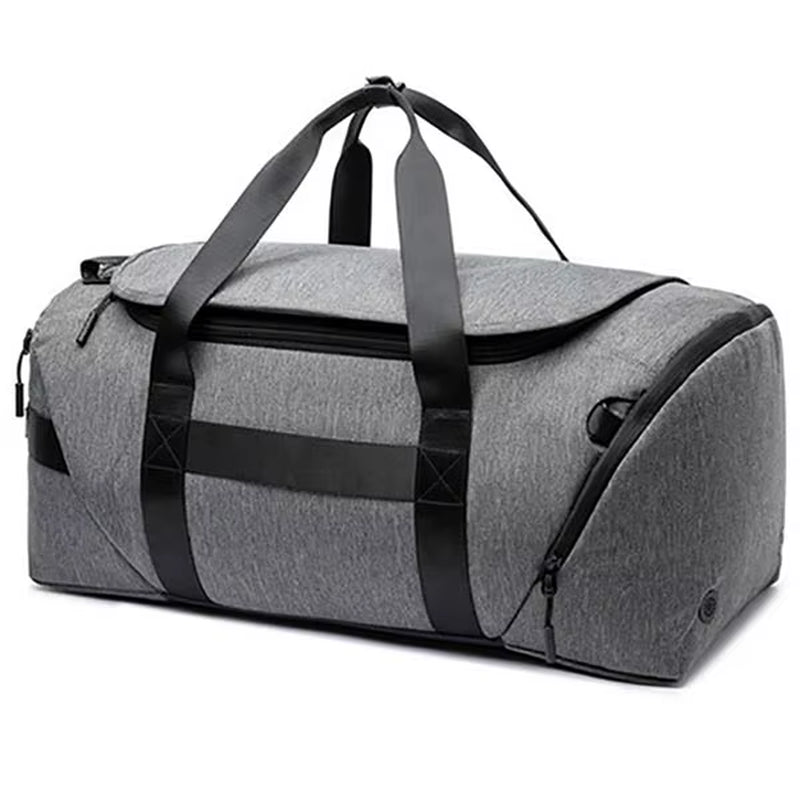 Gym Bag for Women and Men Sports Travel Duffel with Shoe Laptop Compartment Workout Overnight Work Bag Black