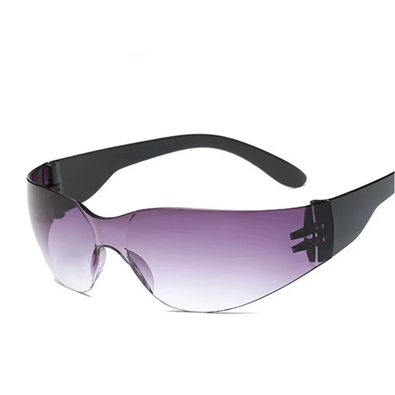 2024 New Sunglasses Women Luxury Brand Fashion One Piece Male Eyewear Rimless Frameless UV400 Frame Sun Glasses Men