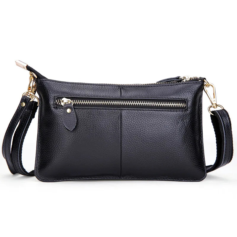 Women Genuine Leather Day Clutches Candy Color Shoulder Bags Women'S Fashion Crossbody Bags Small Clutch Bags