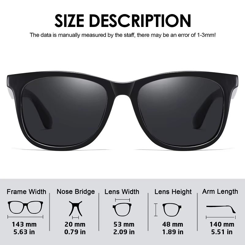 Anti-Glare Driving Polarized Sunglasses Men Square Ultralight Mirror Sun Glasses Women Trendy Goggles Male Zonnebril Dames