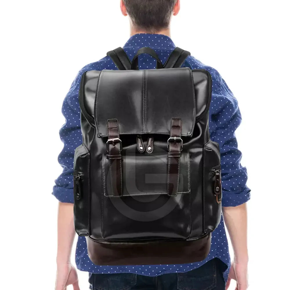 Waterproof Sublimation Leather Backpacks Latest Design Wholesale Leather Backpacks Stylish Leather Backpack