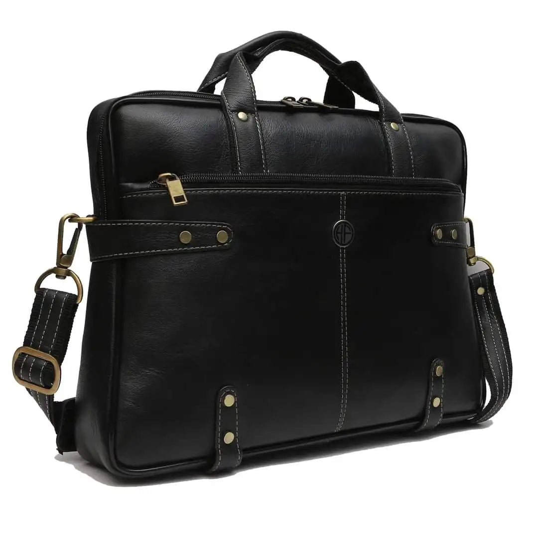 New Collection Genuine Cow Brown Leather Handbag Good Quality Handmade Leather Office Laptop Documental Bag Leather Material Bag