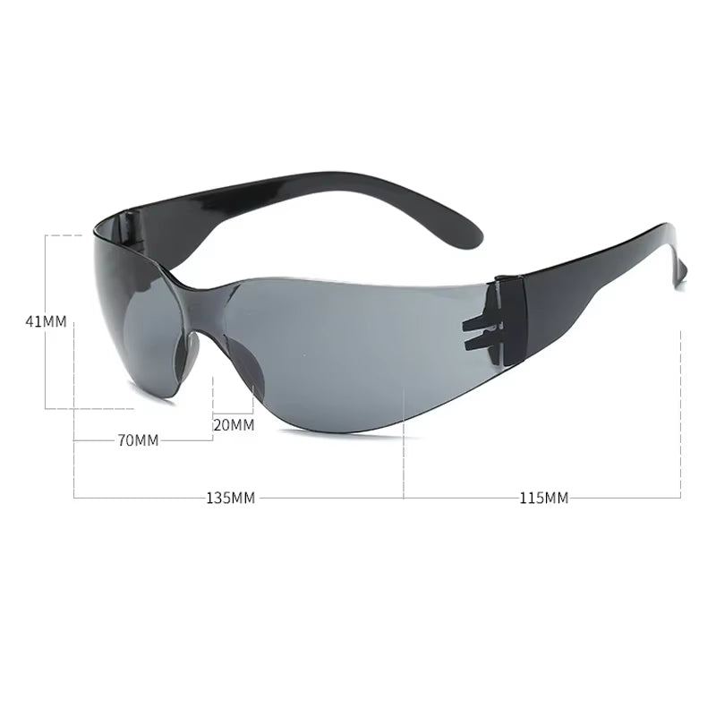 2024 New Sunglasses Women Luxury Brand Fashion One Piece Male Eyewear Rimless Frameless UV400 Frame Sun Glasses Men