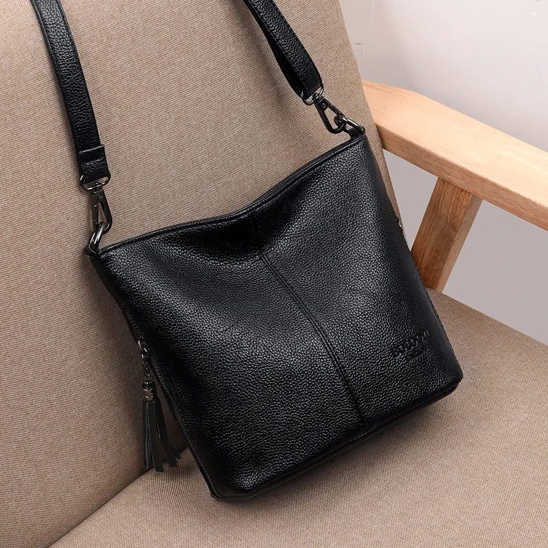 Women Leather Bags Ladies Luxury Shoulder Bags Women'S Handbag Female Messenger Bag Fashion Crossbody Bags for Women Bolsas Sac
