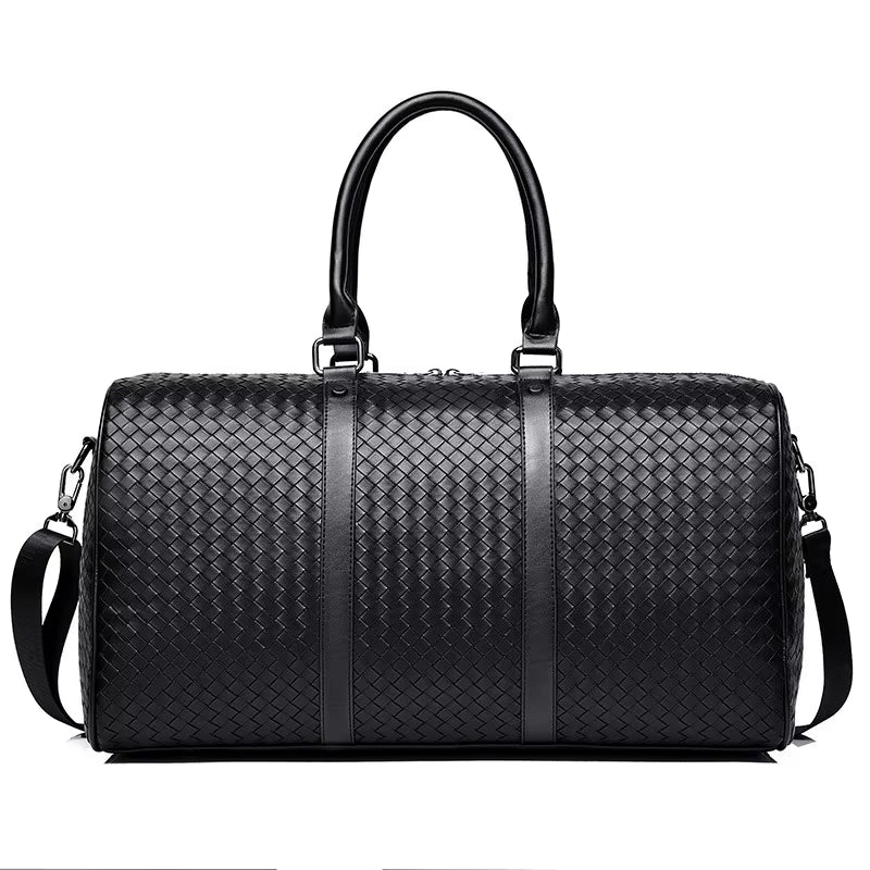 Men'S Travel Bag Genuine Cow Leather Travel Bag Expensive Men Big Luggage Bags