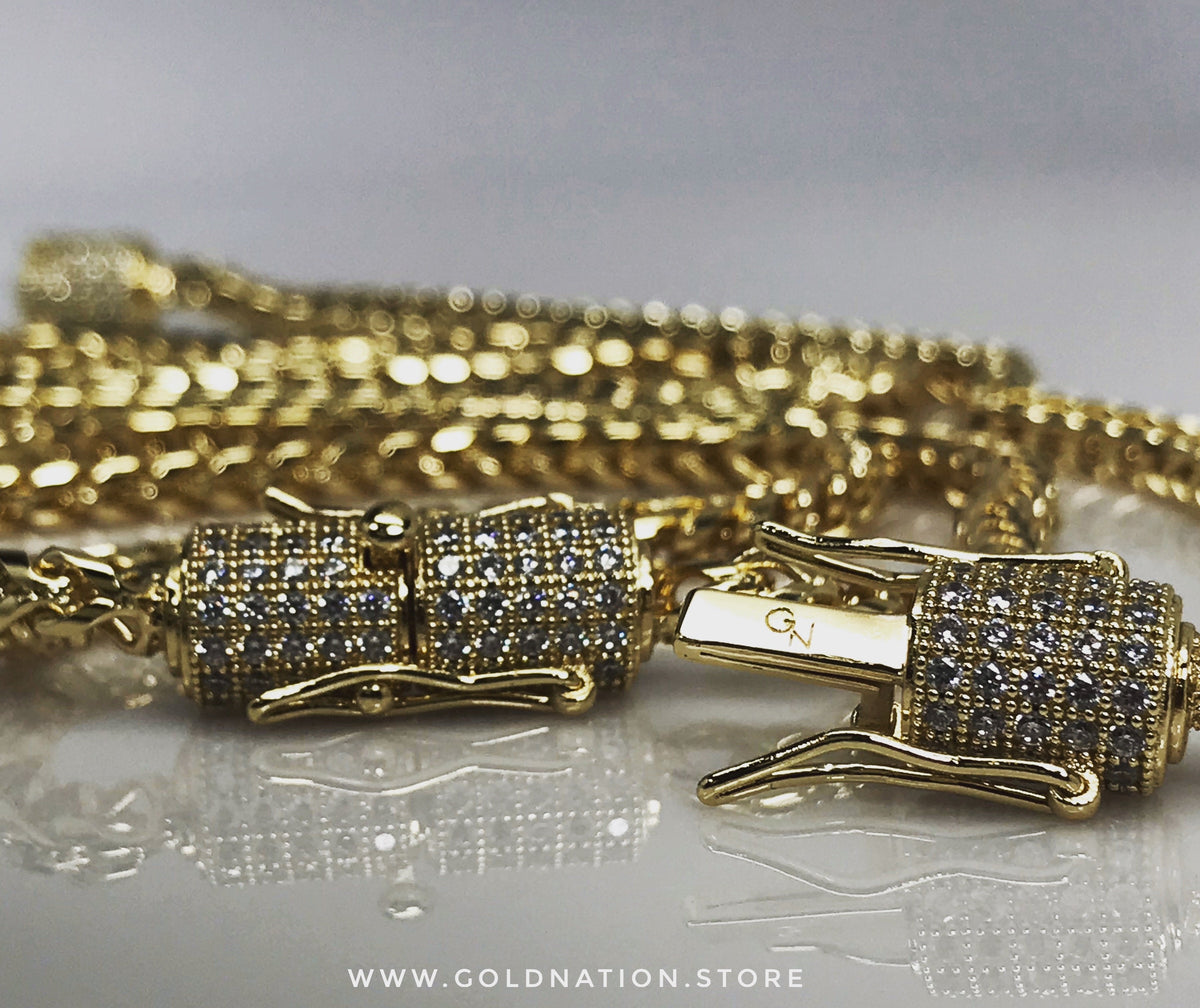 4mm Franco Bracelet (Diamond Lock)