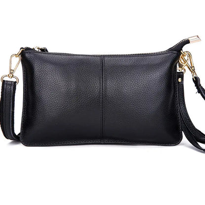 Women Genuine Leather Day Clutches Candy Color Shoulder Bags Women'S Fashion Crossbody Bags Small Clutch Bags