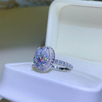 5 Carat Moissanite 925 Sterling Silver Ring for Women