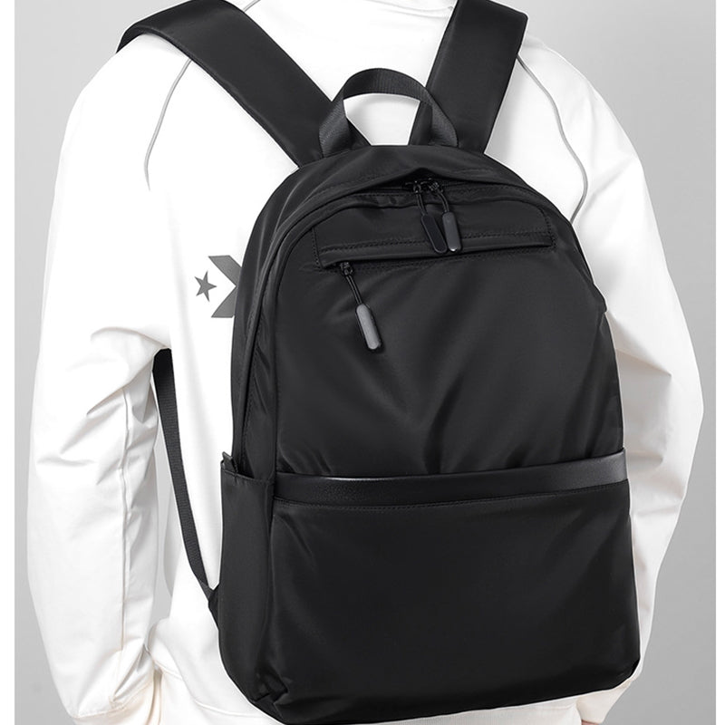Premium Waterproof High-Density Nylon Backpack for Men & Women | Durable, Fashionable & Lightweight Urban Travel Bag | Black Laptop Backpack for Work, School & Daily Commute | Perfect for Urban Exploration & Minimalist Design Lover