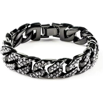 Fashion14K Gold Plated Bracelet Jewelry Women Stainless Steel OT Buckle Cuban Chain Popular Bracelet