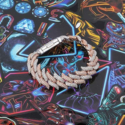 16mm Diamond Spiked Miami Cuban Bracelets