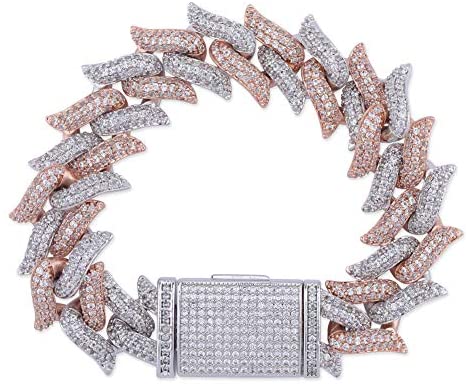 16mm Diamond Spiked Miami Cuban Bracelets