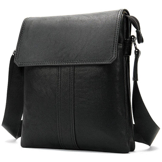 100% Shoulder Bag Leather Men'S Bag Genuine Leather Black Men'S Designer Bags Leather Crossbody Messenger Bags Handbags