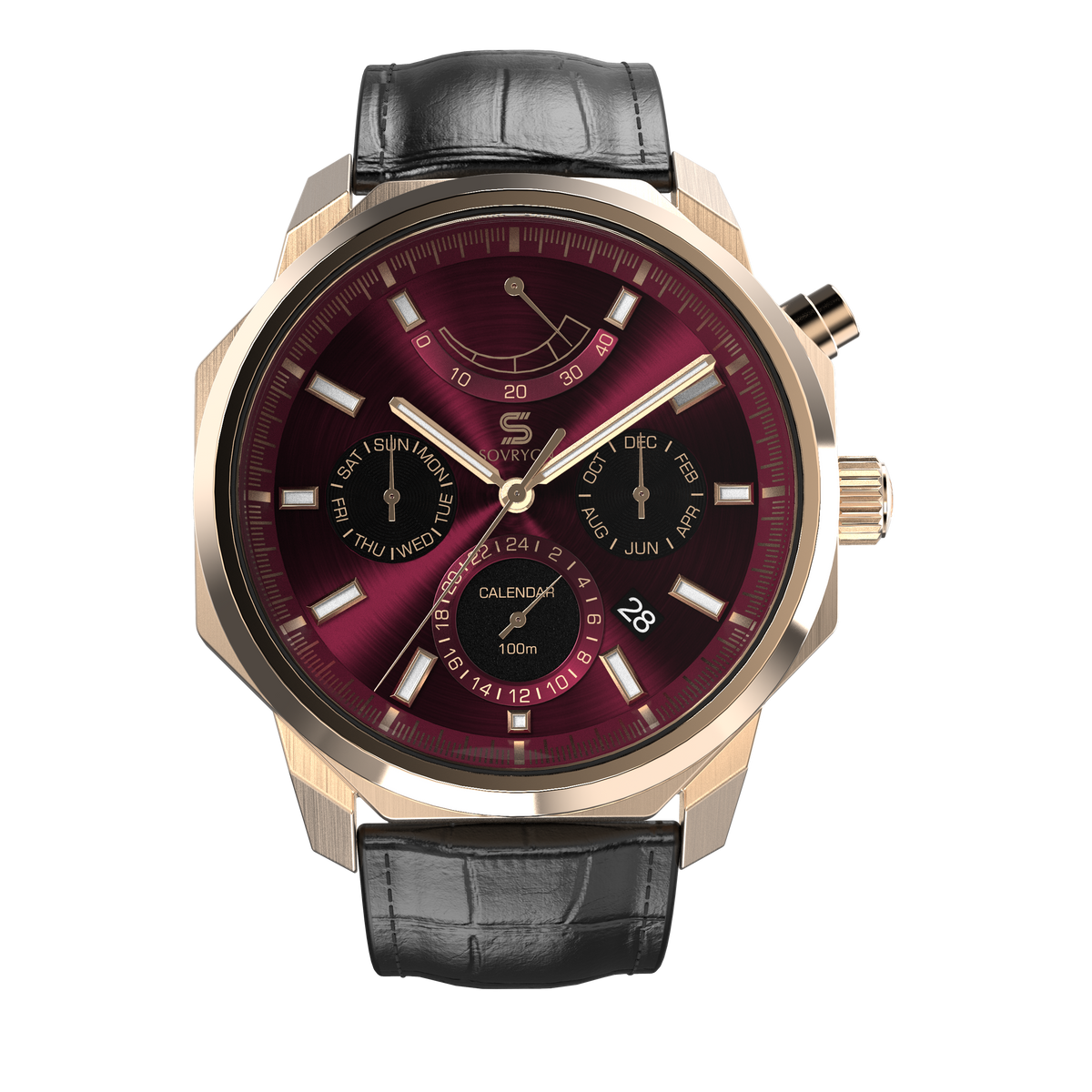 Black Leather - Rosegold Clasp-3