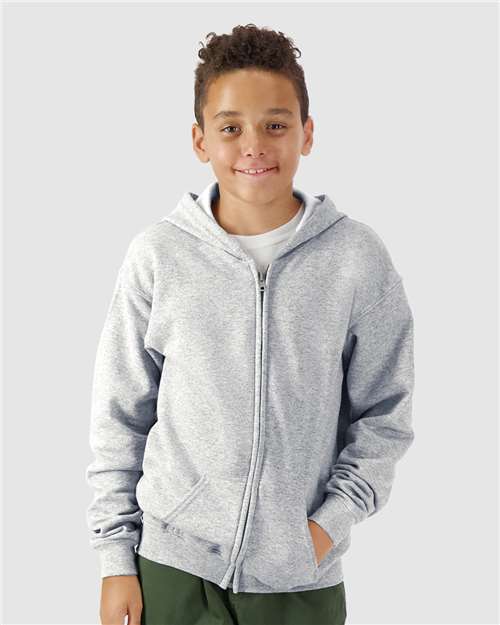 Gildan 18600B Youth Heavy Blend™ Full-Zip Hooded Sweatshirt-5