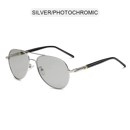 Fashion Aviation Photochromic Sunglasses Men Women Chameleon Polarized Pilot Sun Glasses Anti-Glare Driving Shades UV400