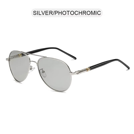 Fashion Aviation Photochromic Sunglasses Men Women Chameleon Polarized Pilot Sun Glasses Anti-Glare Driving Shades UV400