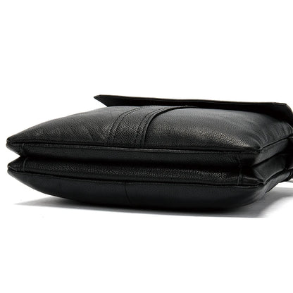 100% Shoulder Bag Leather Men'S Bag Genuine Leather Black Men'S Designer Bags Leather Crossbody Messenger Bags Handbags
