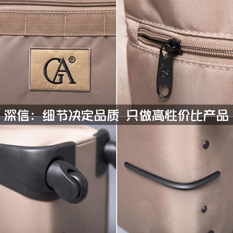 Ultralight Rolling Luggage New 20/24/28 Inch Trolley Travel Bag Zipper Scratch Resistant Suitcase Boarding Box Brand Suitcase