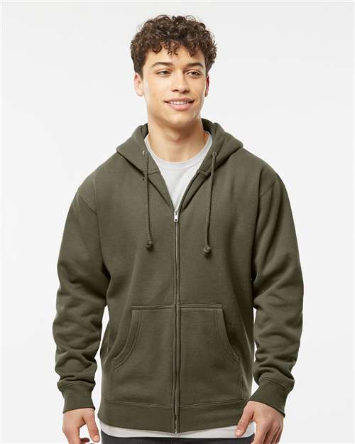 Independent Trading Co. IND4000Z Unisex Heavyweight Full-Zip Hooded Sweatshirt-1