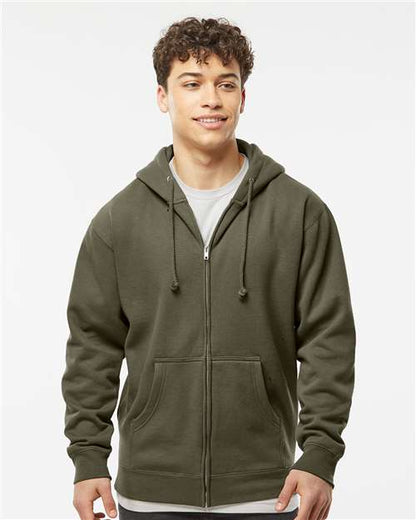 Independent Trading Co. IND4000Z Unisex Heavyweight Full-Zip Hooded Sweatshirt-1