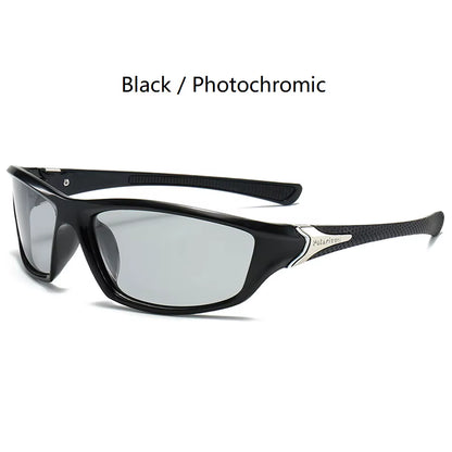 Photochromic Polarized Sports Vintage Sunglasses Men Women Fishing Cycling Driving Mountaineering Chameleon Sun Glasses UV400