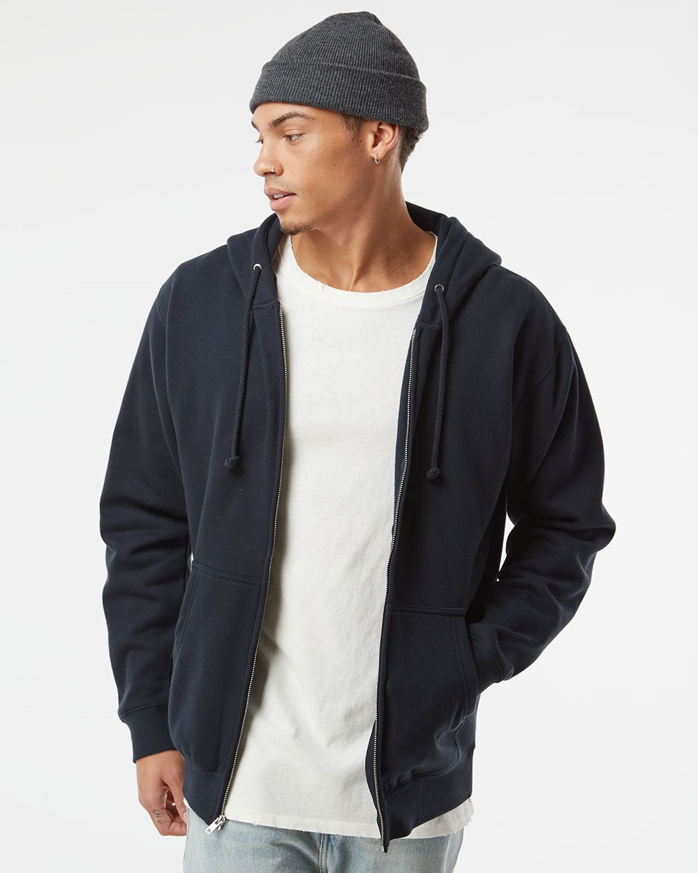 Independent Trading Co. IND4000Z Unisex Heavyweight Full-Zip Hooded Sweatshirt-0