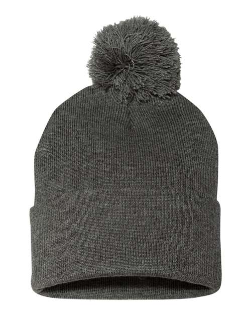 Sportsman SP15 12" Pom-Pom Cuffed Beanie-4