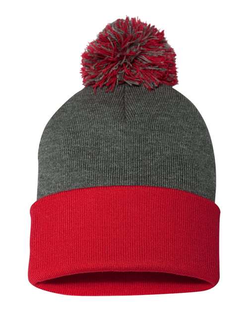 Sportsman SP15 12" Pom-Pom Cuffed Beanie-7