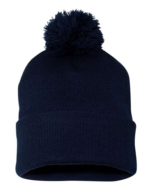 Sportsman SP15 12" Pom-Pom Cuffed Beanie-19