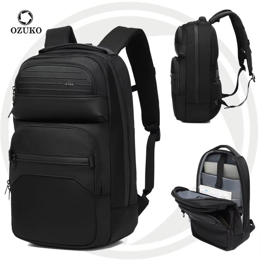 Ozuko 9849 2025 Designer Waterproof Laptop Backpack Daily Use Outdoor Business Backpack Logo Custom Laptop Backpack for Men