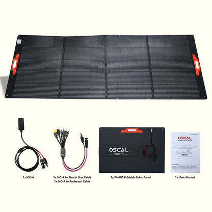 OSCAL PM400 Plus 400W Foldable Solar Panel for PowerMax 6000, 3600 & 2400-3