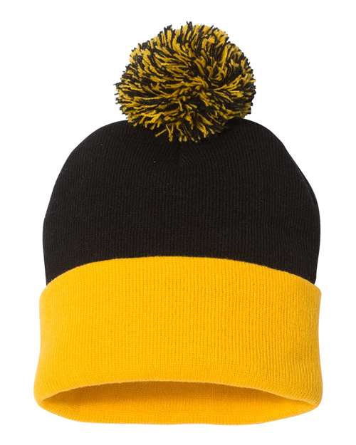 Sportsman SP15 12" Pom-Pom Cuffed Beanie-2