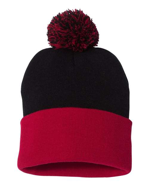 Sportsman SP15 12" Pom-Pom Cuffed Beanie-3