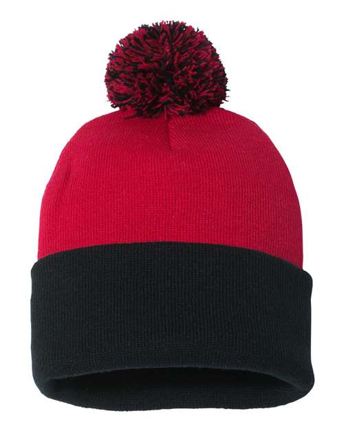 Sportsman SP15 12" Pom-Pom Cuffed Beanie-25