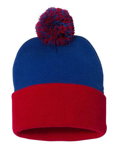 Sportsman SP15 12" Pom-Pom Cuffed Beanie-28