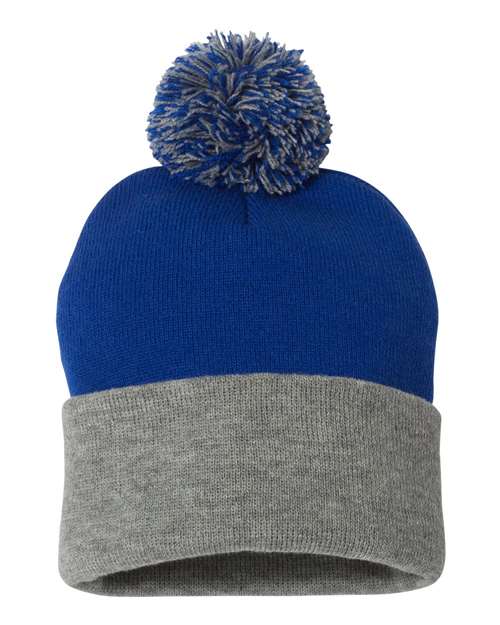 Sportsman SP15 12" Pom-Pom Cuffed Beanie-27