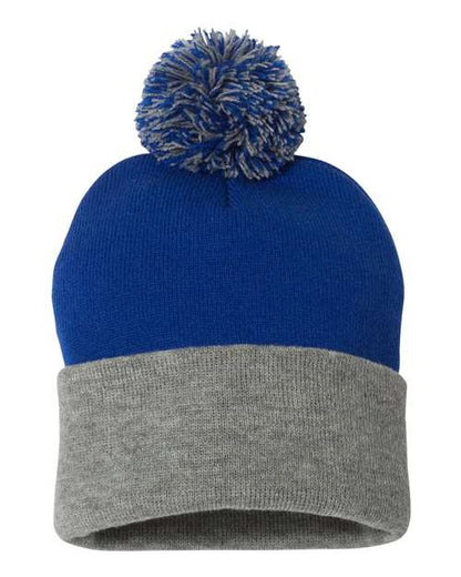 Sportsman SP15 12" Pom-Pom Cuffed Beanie-27