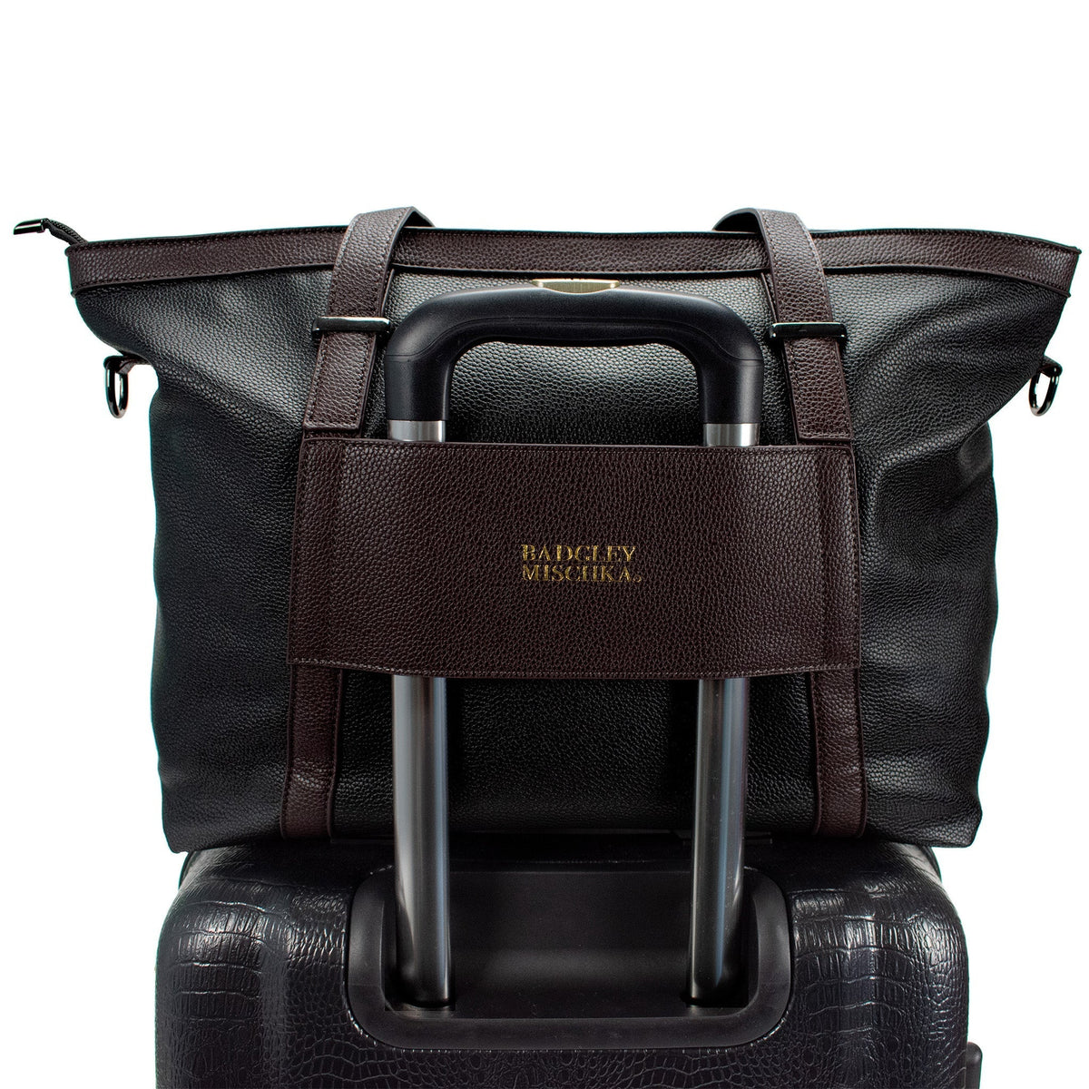 Anna XL Vegan Leather Weekender Tote Bag