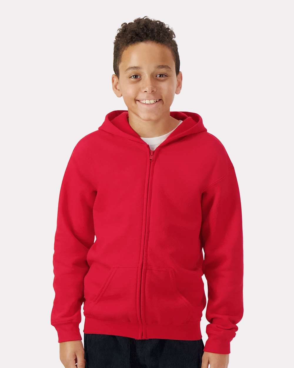 Gildan 18600B Youth Heavy Blend™ Full-Zip Hooded Sweatshirt-0