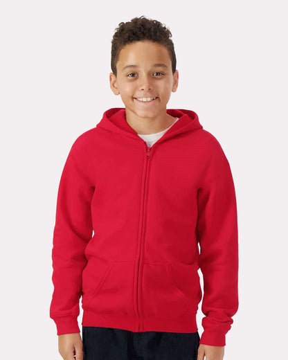 Gildan 18600B Youth Heavy Blend™ Full-Zip Hooded Sweatshirt-0