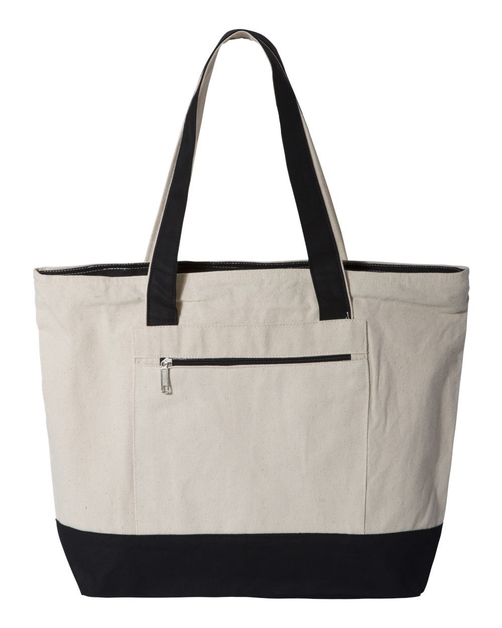 Q-Tees Q1300 19L Zippered Tote-0