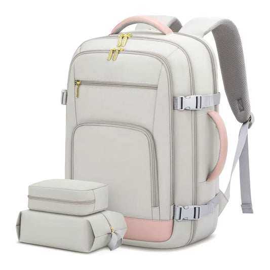Carry on Backpack, 40L Flight Approved Large Travel Laptop Backpack with USB Charge Port, 17 Inch Water Resistant Luggage